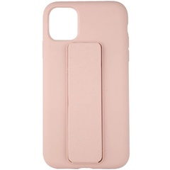 Чехол Silicone Case Hand Holder для Apple iPhone 11 Pro (5.8") Розовый / Pink Sand