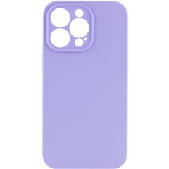 Чехол Silicone Case Full Camera Protective (AA) NO LOGO для Apple iPhone 15 Pro (6.1") Сиреневый / Dasheen