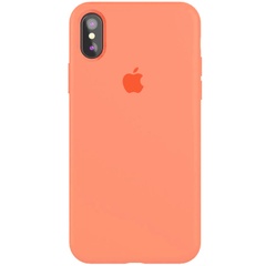 Чохол Silicone Case Full Protective (AA) для Apple iPhone X (5.8 ") / XS (5.8"), Рожевий / Flamingo