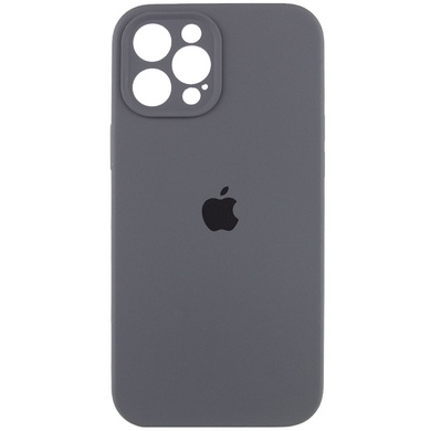 Чехол Silicone Case Full Camera Protective (AA) для Apple iPhone 12 Pro (6.1") Серый / Dark Gray