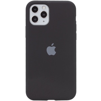 Чохол Silicone Case Full Protective (AA) для Apple iPhone 11 Pro Max (6.5"), Чорний / Black