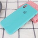 Чехол Silicone Case Full Protective (AA) для Apple iPhone XS Max (6.5") Бирюзовый / Marine Green