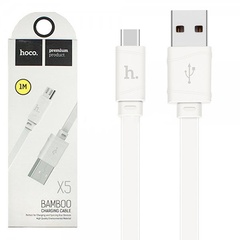 Дата кабель Hoco X5 Bamboo USB to MicroUSB (100см), Білий