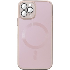 Чехол TPU+Glass Sapphire Midnight with MagSafe для Apple iPhone 11 Pro (5.8") Розовый / Pink Sand