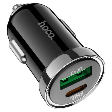 АЗУ Hoco Z44 Leading PD 20W + QC3.0 (Type-C + USB) Черный