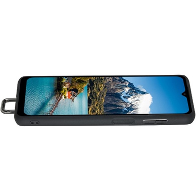 Кожаный чехол Wallet case and straps для Samsung Galaxy A14 4G/5G Черный / Black