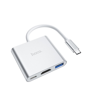 Переходник HUB Hoco HB14 Type-C to USB3.0+HDMI+PD
