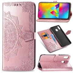 Шкіряний чохол (книжка) Art Case з візитницею для Samsung Galaxy A20 / A30, Рожевий