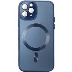 Чехол TPU+Glass Sapphire Midnight with MagSafe для Apple iPhone 11 Pro (5.8") Синий / Deep navy