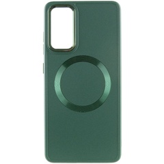 TPU чохол Bonbon Metal Style with MagSafe для Samsung Galaxy S20 FE, Зелений / Army green