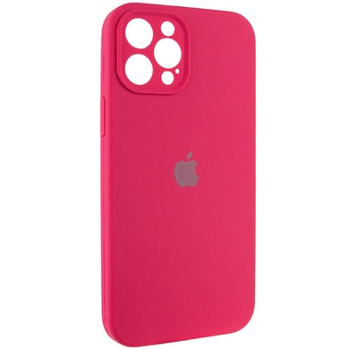 Чехол Silicone Case Full Camera Protective (AA) для Apple iPhone 12 Pro (6.1") Красный / Rose Red