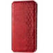 Кожаный чехол книжка GETMAN Cubic (PU) для Samsung Galaxy A21s Красный