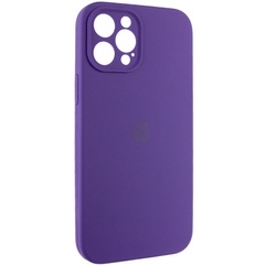 Чехол Silicone Case Full Camera Protective (AA) для Apple iPhone 12 Pro (6.1") Фиолетовый / Amethyst