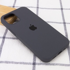 Чехол Silicone Case Full Protective (AA) для Apple iPhone 15 Pro (6.1") Серый / Dark Grey