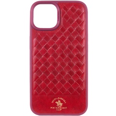 Кожаный чехол Polo Santa Barbara для Apple iPhone 15 Plus (6.7") Red