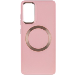 TPU чохол Bonbon Metal Style with MagSafe для Samsung Galaxy S20 FE, Рожевий / Light pink