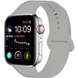 Силиконовый ремешок для Apple watch 42mm/44mm/45mm/49mm Темно-серый