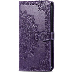 Кожаный чехол (книжка) Art Case с визитницей для Xiaomi Redmi Note 13 4G Фиолетовый