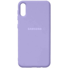 Чохол Silicone Cover Full Protective (AA) для Samsung Galaxy A02, Бузковий / Dasheen