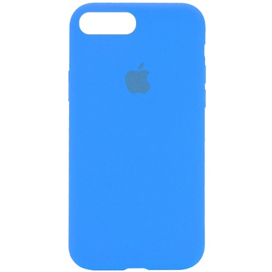 Чехол Silicone Case Full Protective (AA) для Apple iPhone 7 plus / 8 plus (5.5") Голубой / Blue