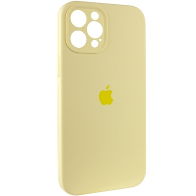 Чохол Silicone Case Full Camera Protective (AA) для Apple iPhone 12 Pro (6.1"), Жовтий / Mellow Yellow