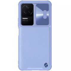 Шкіряна накладка Nillkin Camshield Leather (шторка на камеру) для Xiaomi Redmi K40S / Poco F4 5G, Сиреневый / Purple