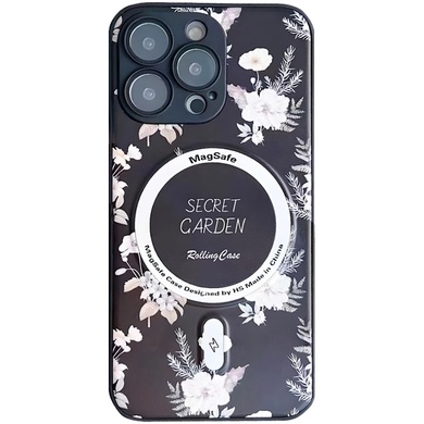 TPU+PC чехол Secret Garden with MagSafe для Apple iPhone 15 Pro Max (6.7") Black
