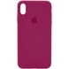 Чохол Silicone Case Full Protective (AA) для Apple iPhone X (5.8 ") / XS (5.8"), Красный / Rose Red
