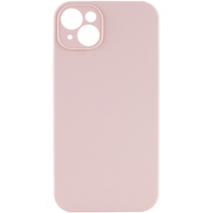 Чехол Silicone Case Full Camera Protective (AA) NO LOGO для Apple iPhone 15 Plus (6.7") Розовый / Pink Sand