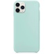 Чехол Silicone Case without Logo (AA) для Apple iPhone 11 Pro Max (6.5") Голубой / Marine Green