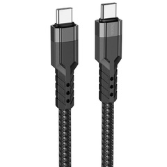 Дата кабель Hoco U110 charging data sync Type-C to Type-C 60W (1.2 m) Черный