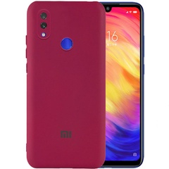 Чехол Silicone Cover My Color Full Camera (A) для Xiaomi Redmi Note 7 / Note 7 Pro / Note 7s Бордовый / Marsala