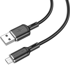 Дата кабель Borofone BX90 Cyber USB to MicroUSB (1m) Black