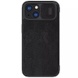 Кожаный чехол (книжка) Nillkin Qin Pro Camshield для Apple iPhone 15 Plus (6.7") Черный