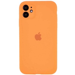 Чехол Silicone Case Square Full Camera Protective (AA) для Apple iPhone 11 Pro (5.8") Оранжевый / Bright Orange