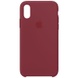 Чехол Silicone Case (AA) для Apple iPhone X (5.8") / XS (5.8") Бордовый / Maroon