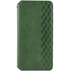 Шкіряний чохол книжка GETMAN Cubic (PU) для Motorola Moto G24 / G04, Зелений
