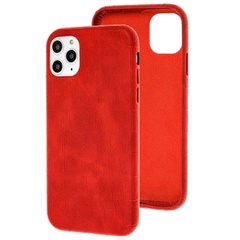 Шкіряний чохол Croco Leather для Apple iPhone 11 Pro Max (6.5"), Red