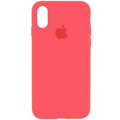 Чехол Silicone Case Full Protective (AA) для Apple iPhone XR (6.1") Арбузный / Watermelon red
