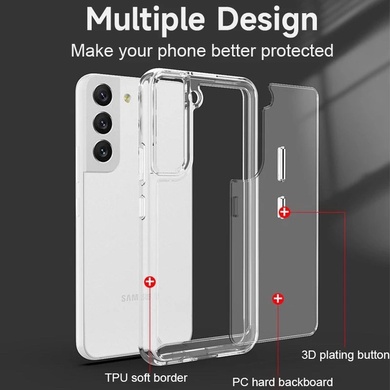 Чохол TPU+PC Clear 2.0 mm metal buttons для Samsung Galaxy A34 5G, Прозрачный