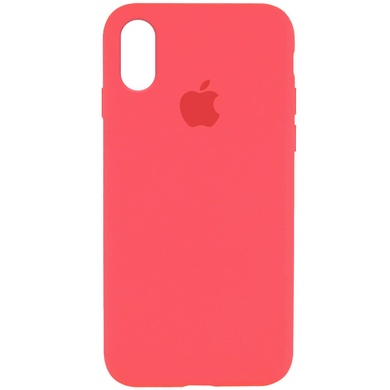 Чехол Silicone Case Full Protective (AA) для Apple iPhone XR (6.1") Арбузный / Watermelon red