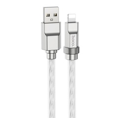 Дата кабель Hoco U113 Solid 2.4A USB to Lightning (1m), silver