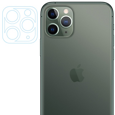 Гнучке захисне скло 0.18mm на камеру та весь блок (тех.пак) для Apple iPhone 11 Pro / 11 Pro Max, Прозрачный