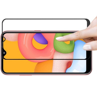 Защитное цветное стекло Mocoson 5D (full glue) для Samsung Galaxy A01