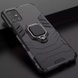 Ударопрочный чехол Transformer Ring for Magnet для Samsung Galaxy M31s Черный / Soul Black