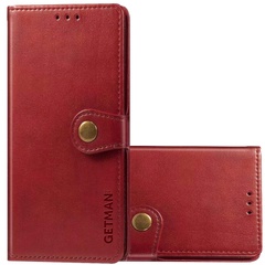 Кожаный чехол книжка GETMAN Gallant (PU) для Xiaomi Redmi Note 5 Pro / Note 5 (AI Dual Camera) Красный