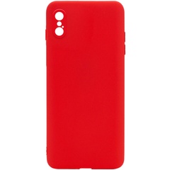 Силіконовий чохол Candy Full Camera для Apple iPhone X / XS (5.8 "), Червоний / Red