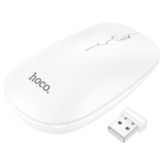 Миша Hoco GM15 Art (2.4G / BT Wireless dual channel), Білий