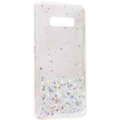TPU чохол Star Glitter для Samsung G955 Galaxy S8 Plus, Прозрачный