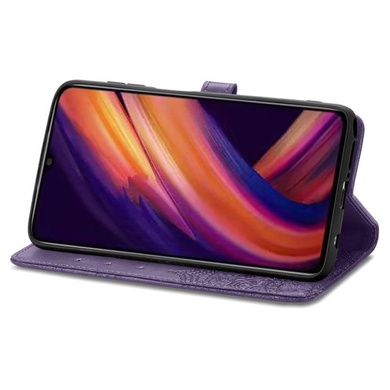 Кожаный чехол (книжка) Art Case с визитницей для Samsung Galaxy A25 5G Фиолетовый